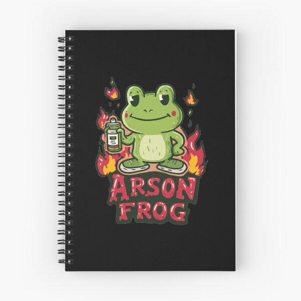 Item preview, Arson Frog - Mischievous Amphibian with Flames designed and sold by hamishby.
