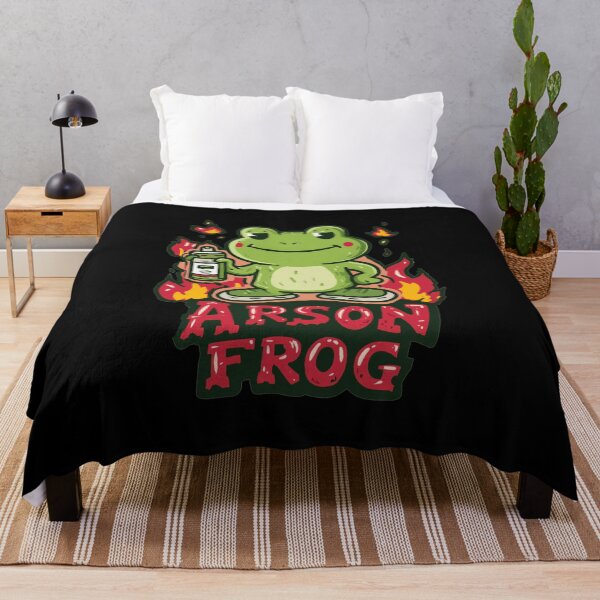 Item preview, Arson Frog - Mischievous Amphibian with Flames designed and sold by hamishby.