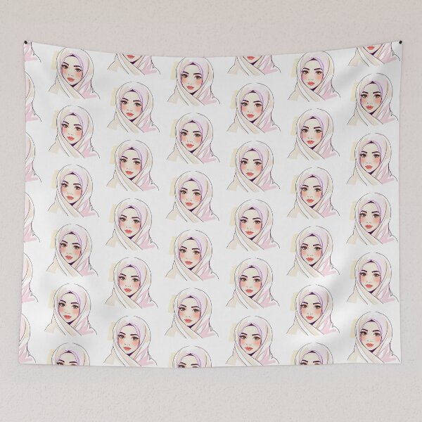 Item preview, Watercolor Arab Princess Sticker | Soft Glam Headshot for Crafters & Printables designed and sold by mimicrafts516.