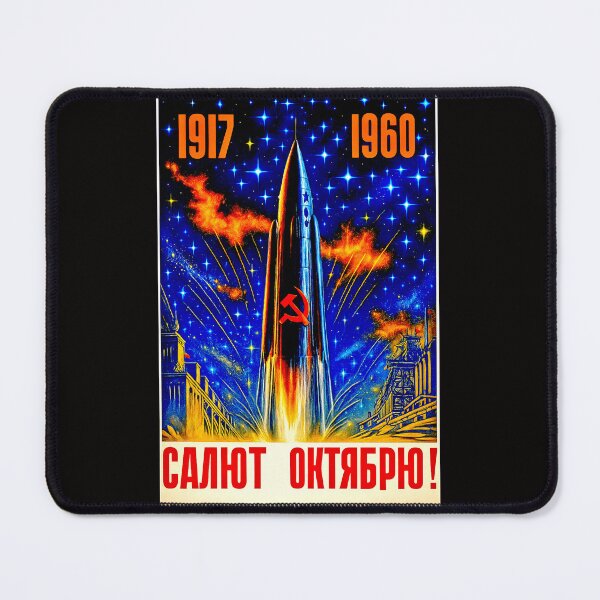 Item preview, Soviet Cold War space Program vintage poster variation#1 designed and sold by Helios Be. Lavsh.