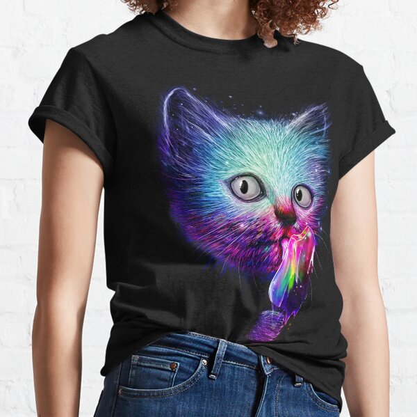 Trippy cat sale shirt