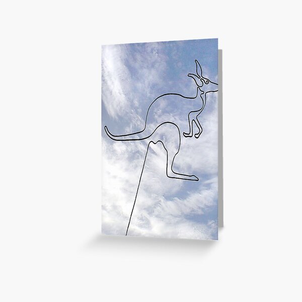 Kangaroo Greeting Card