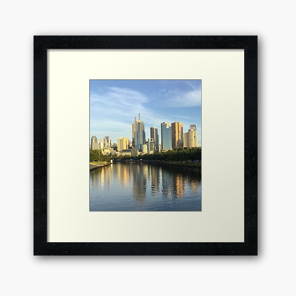 Item preview, Melbourne skyline reflections in the Yarra! designed and sold by Kymbo.