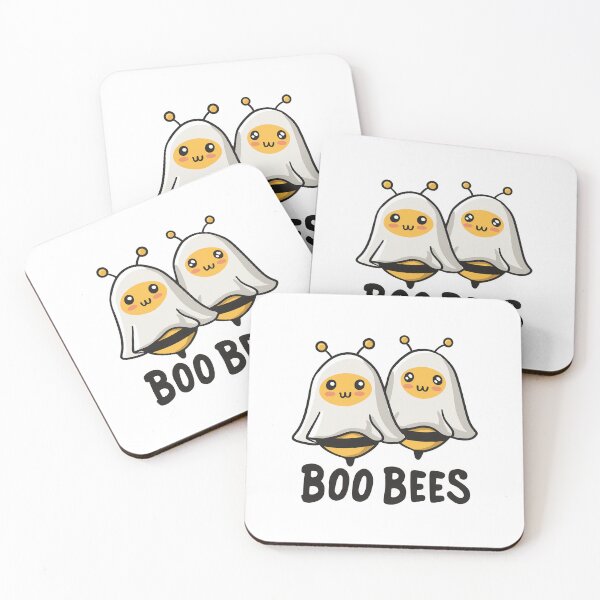 Item preview, Boo Bees - Cute Ghost Bees Halloween Pun designed and sold by hamishby.