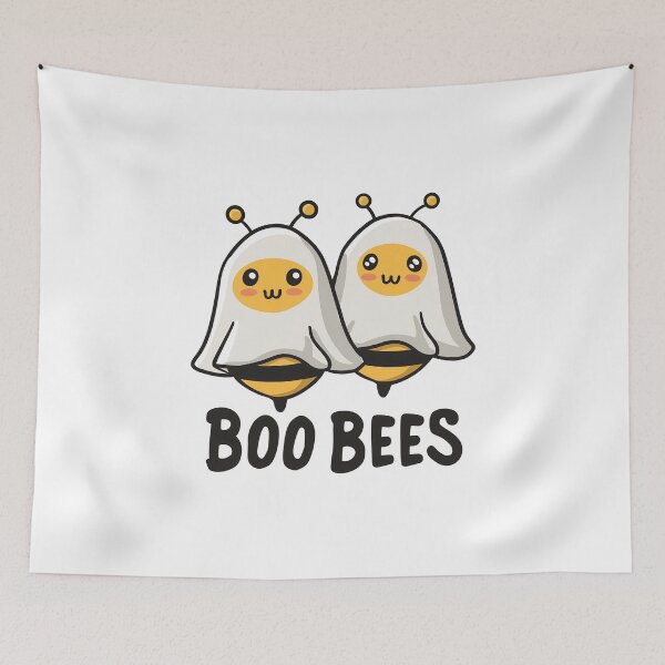 Item preview, Boo Bees - Cute Ghost Bees Halloween Pun designed and sold by hamishby.