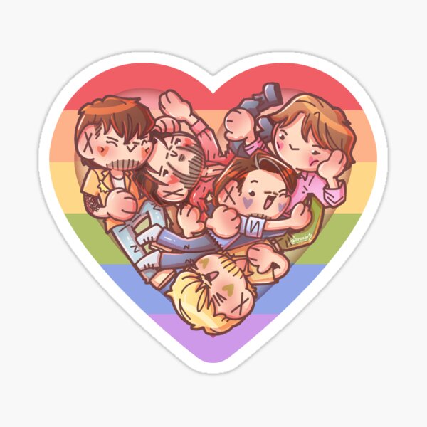 Item preview, Pride heart with Joker Out designed and sold by aRoxArts.