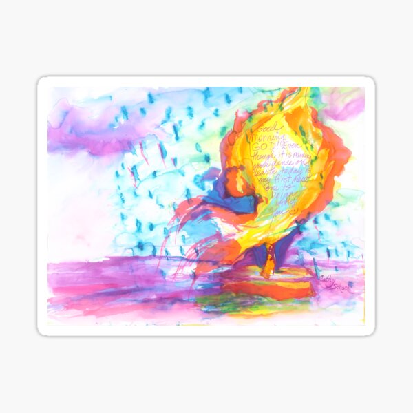 Good Morning God Sticker