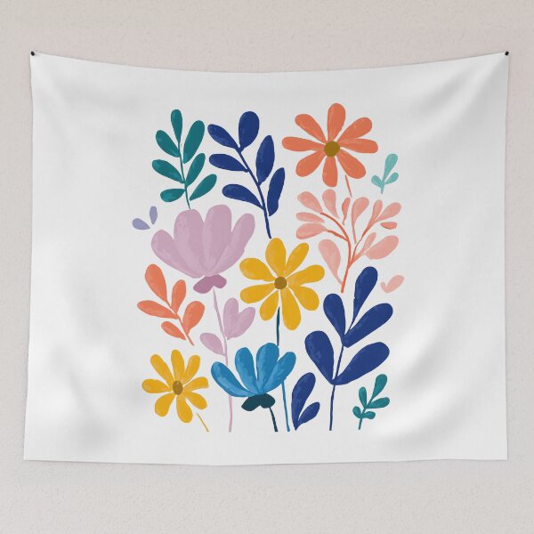 Item preview, Boho Flowers Funny Vintage Floral Botanical Wildflowers designed and sold by SecretDicer.