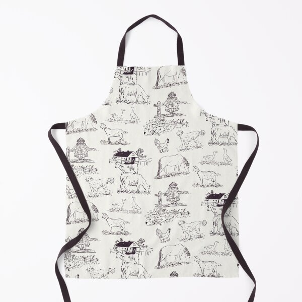 Item preview, Farmhouse Animals Toile Pattern White designed and sold by trefail.