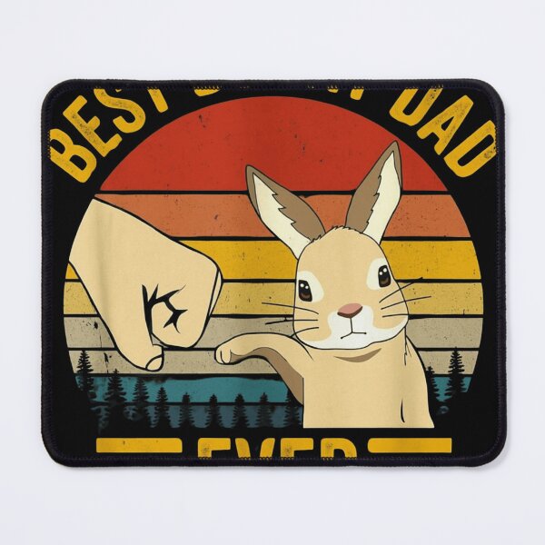 Item preview, Best Bunny Dad Ever Retro Sunset Rabbit Fist Bump designed and sold by haitrieuic96.
