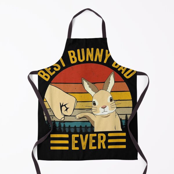 Item preview, Best Bunny Dad Ever Retro Sunset Rabbit Fist Bump designed and sold by haitrieuic96.