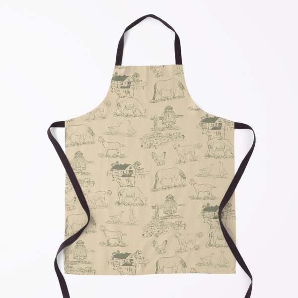 Item preview, Farmhouse Animals Toile Pattern Cream designed and sold by trefail.