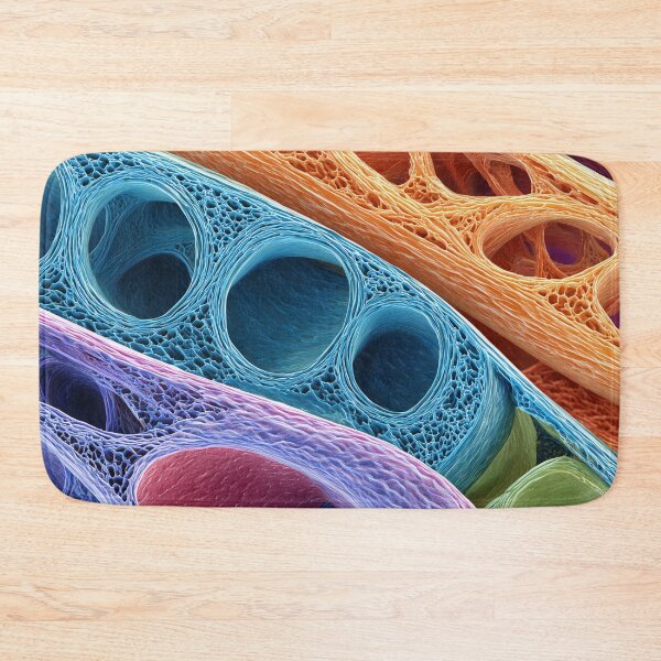 Item preview, Colorful Microscopic Cell Structure – Organic Pattern Close-Up designed and sold by MonxArt.