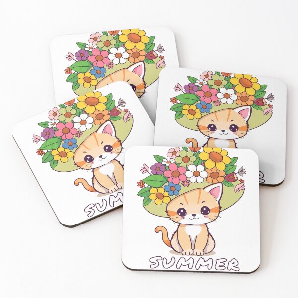 Item preview, Cute Summer Cat – Adorable Seasonal Design designed and sold by LivingstonVC.
