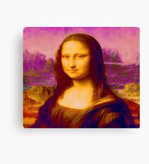 Mona Lisa in Pink da Vinci Renaissance Art Canvas Print