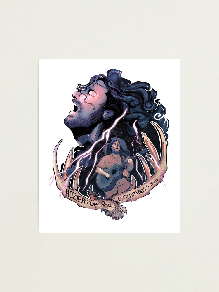 Thumbnail 1 of 3, Photographic Print, Hozier and Gigi Perez Columbus Storm designed and sold by Outraged-Artist.