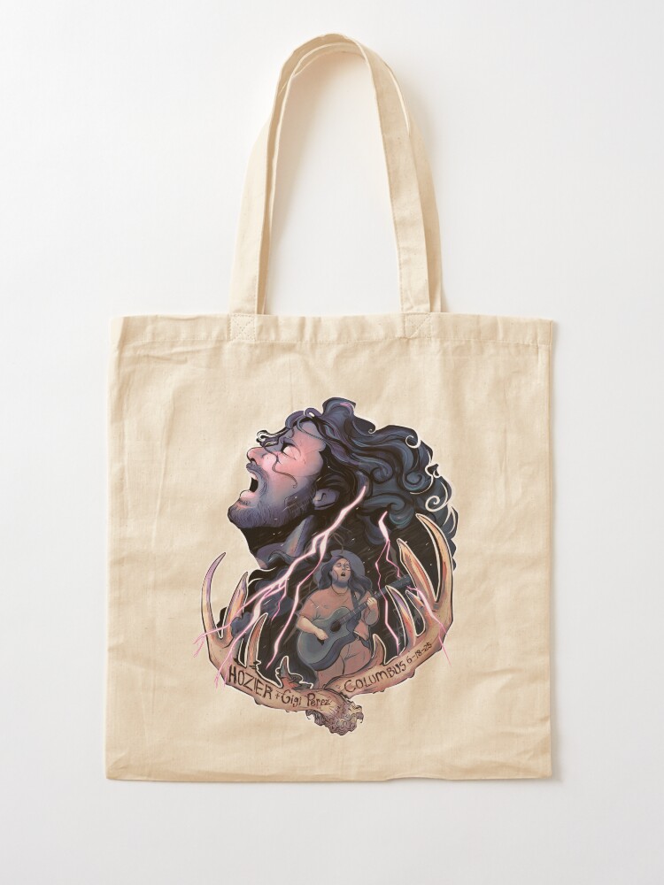 Thumbnail 2 of 5, Tote Bag, Hozier and Gigi Perez Columbus Storm designed and sold by Outraged-Artist.