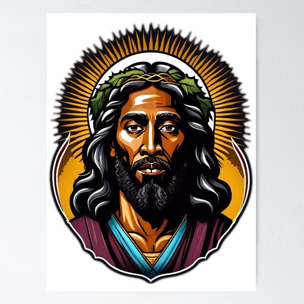 applebum A1 poster “BLACK JESUS (RED)” Black Jesus Wall Art for Sale | Redbubble