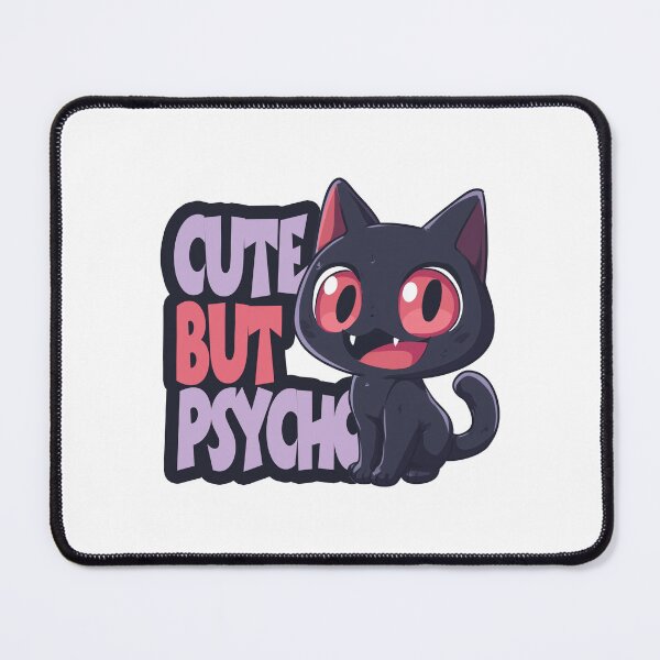 Item preview, Cute But Psycho - Adorable Evil Black Cat designed and sold by hamishby.