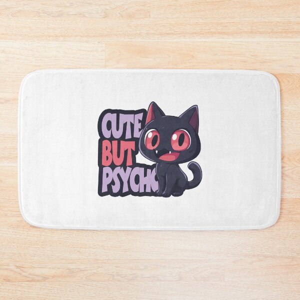 Item preview, Cute But Psycho - Adorable Evil Black Cat designed and sold by hamishby.