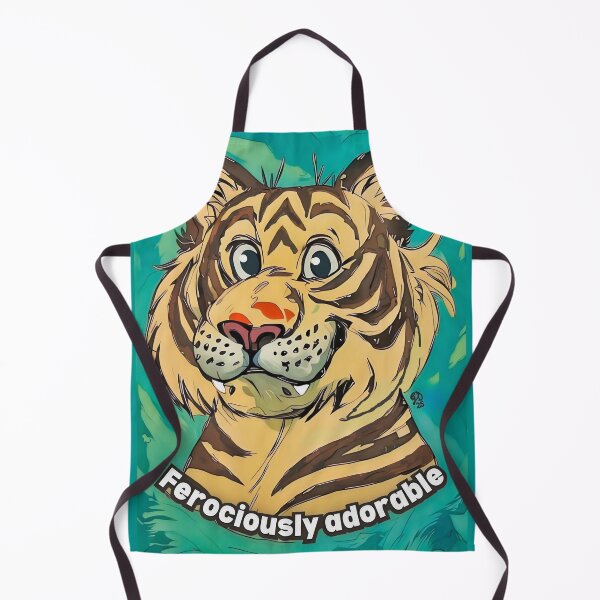 Item preview, Ferociously Adorable Tiger Art Print designed and sold by gleefulme.