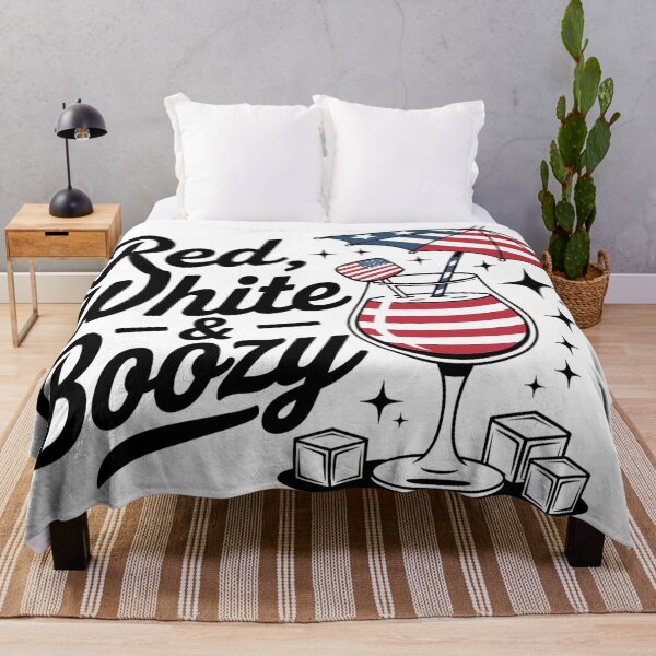 Item preview, Red White and Boozy – Funny 4th of July Party T-Shirt for Americans designed and sold by Thompika.