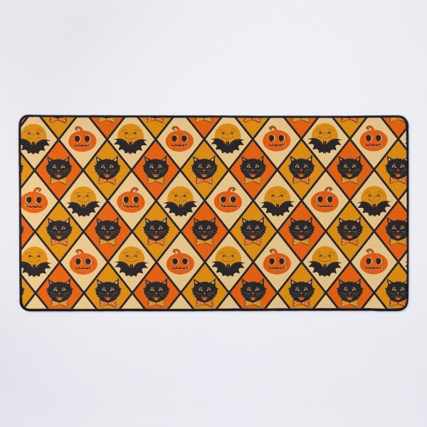 Item preview, Retro Halloween Harlequin pattern designed and sold by trefail.