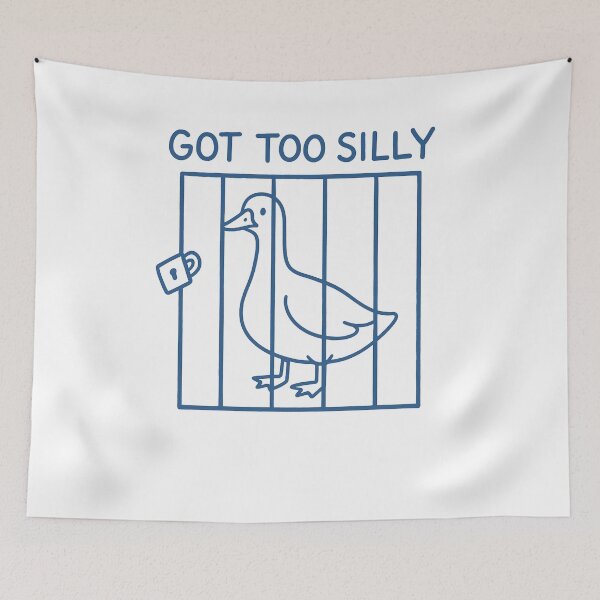 Item preview, Goose Behind Bars Funny Jail Meme Design designed and sold by backham-design.