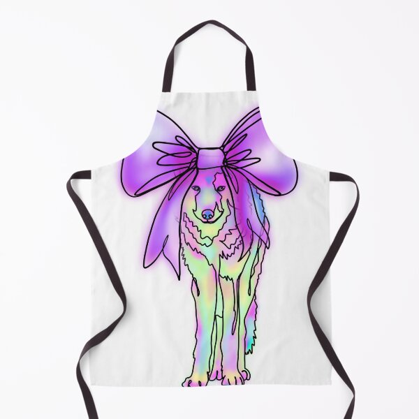 Item preview, Pastel Rainbow Wolf with Giant lavender Bow - animalzinhats designed and sold by Ashley’sAnimalz.