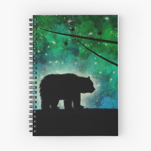 Item preview, bear silhouette galaxy sky designed and sold by Lynnrts.