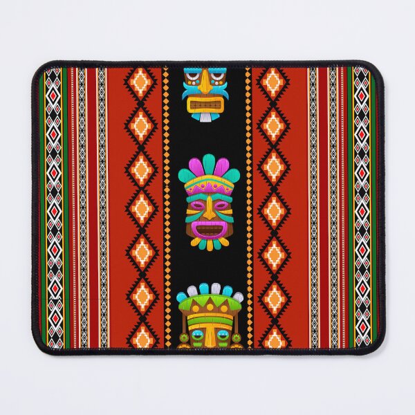 Item preview, Tribal Mask Boho Ethnic Pattern | Vibrant Geometric Design" designed and sold by MedhaCreations.