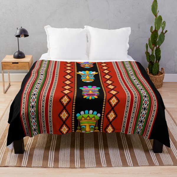 Item preview, Tribal Mask Boho Ethnic Pattern | Vibrant Geometric Design" designed and sold by MedhaCreations.