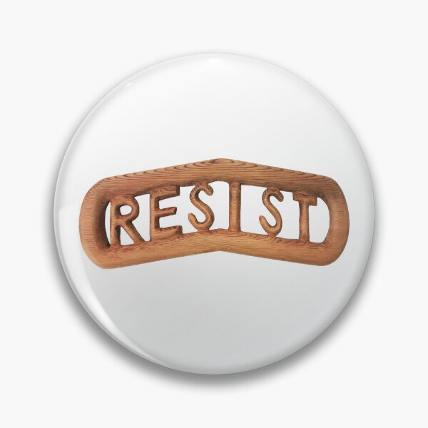 Item preview, Resist wood carving for Political Activist, Anti-Trump Digital Art designed and sold by SignsOfSpirit.