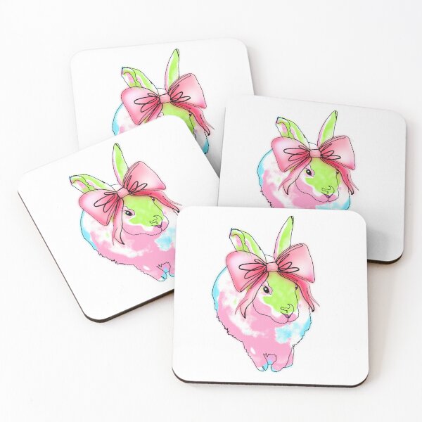 Item preview, watermelon Bunny with Giant Bow -animalzinhats designed and sold by Ashley’sAnimalz.