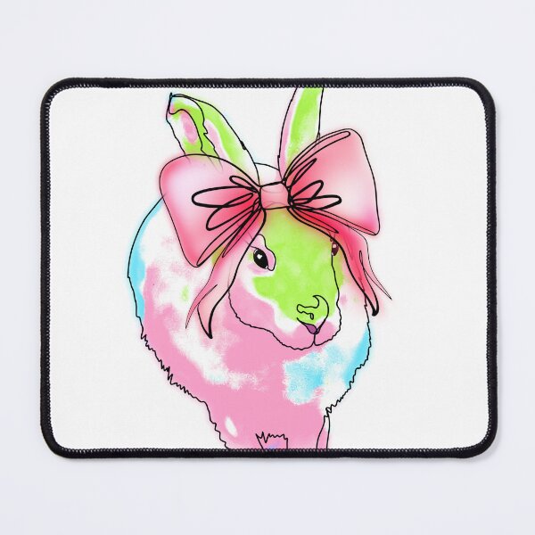 Item preview, watermelon Bunny with Giant Bow -animalzinhats designed and sold by Ashley’sAnimalz.