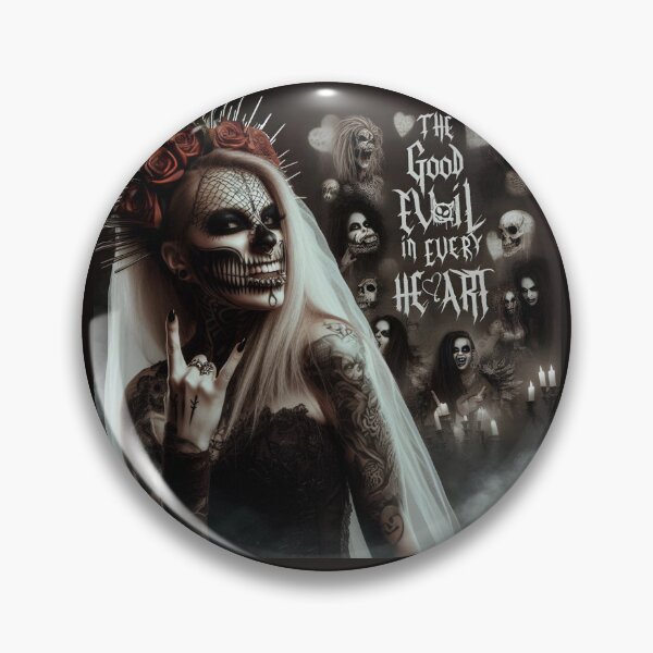 Artikelvorschau, Gothic Braut Punk Totenkopf entworfen und verkauft von Voodoo Store Paranormal Collections.