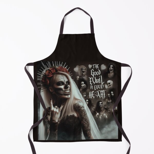 Aperçu de l'œuvre Crâne punk de mariée gothique créée et vendue par Voodoo Store Paranormal Collections.