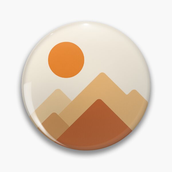 Item preview, Geometric Mountain Sunset - Minimalist Landscape Art designed and sold by OnPointOutfits.