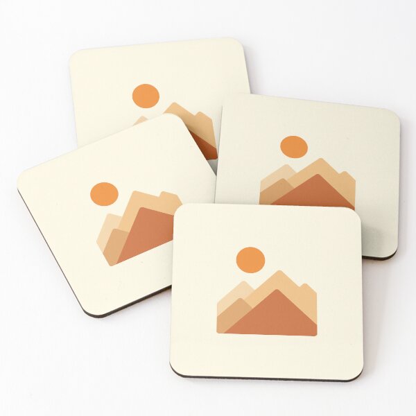 Item preview, Geometric Mountain Sunset - Minimalist Landscape Art designed and sold by OnPointOutfits.