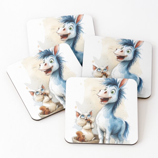 Item preview, happy donkey happy cat designed and sold by aliraweb.