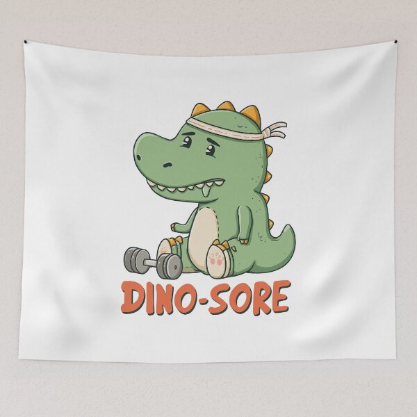 Item preview, Dino-Sore - Tired Dinosaur After Workout designed and sold by hamishby.