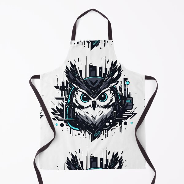Item preview, Cyber Owl Sentinel – Night Code Watcher Tech owl designed and sold by myanko.