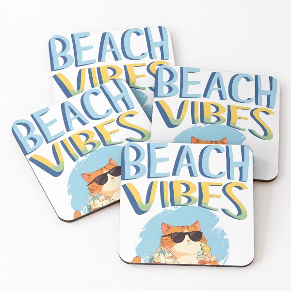 Item preview, beach vibes chubby cat designed and sold by aliraweb.