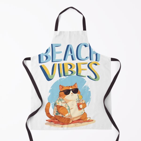 Item preview, beach vibes chubby cat designed and sold by aliraweb.