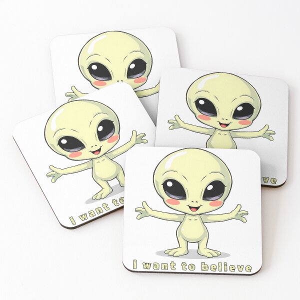 Item preview, Cute Alien Kawaii UFO Design designed and sold by LivingstonVC.