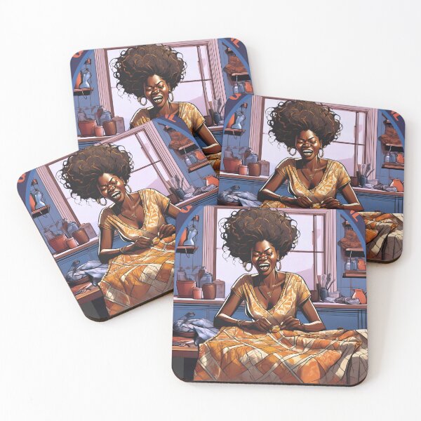 Item preview, Funny quilting African American quilter sewing crafts obsession hobbies designed and sold by BigMRanch.