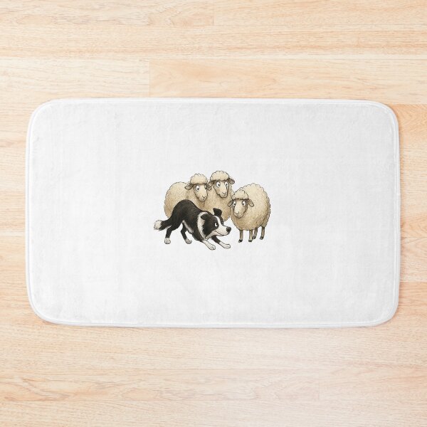 Item preview, Border collie herding sheep designed and sold by anetazakova.
