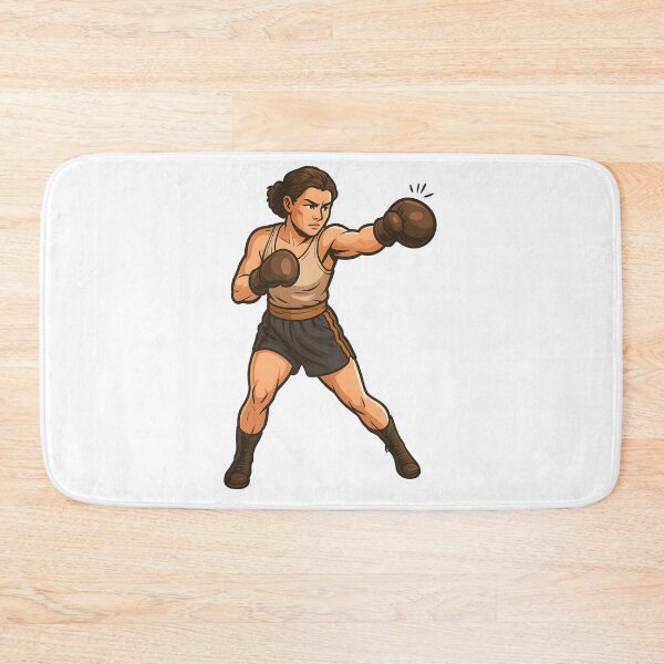 Item preview, Vintage Female Boxer Illustration Retro Golden-Era Fight Night Art  designed and sold by Shoot-The-Moon.