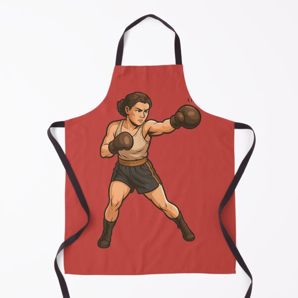 Item preview, Vintage Female Boxer Illustration Retro Golden-Era Fight Night Art  designed and sold by Shoot-The-Moon.