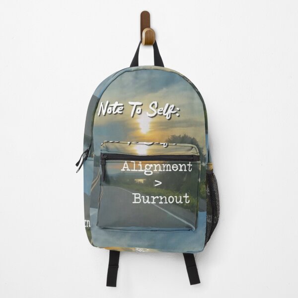 Item preview, Note to Self: Alignment Over Burnout – Sunset Drive at Lake Wisconsin — Minimalist Mental Health Reminder designed and sold by aadventures.
